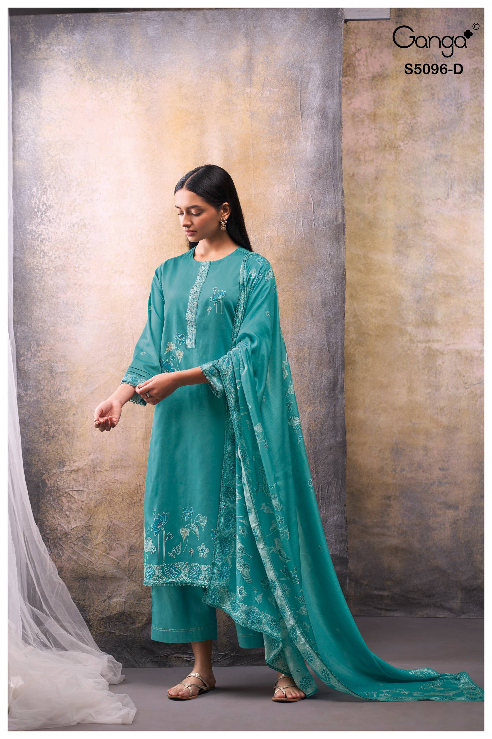GITISHA 5096 SERIES BY GANGA FASHION Beautiful Colourful COTTON SATIN Dresses At Wholesale Price